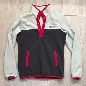 Columbia Women’s XS Color Block 1/4 Button Up Fleece Sweatshirt